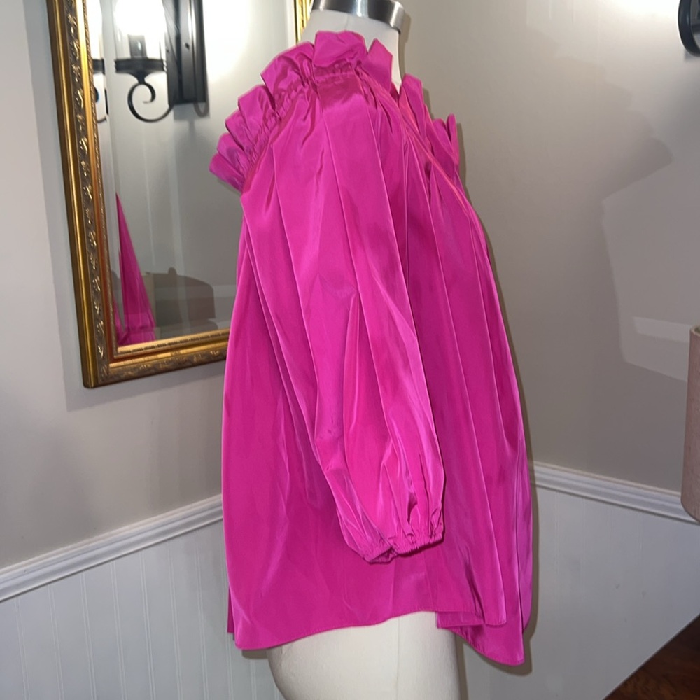 Trina Turk Hot Pink Krisha Top. NWT large. - Picture 3 of 9